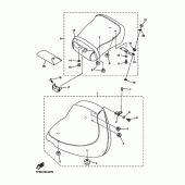 Схема узла: Сиденье Yamaha XVS1100 V-Star Silverado