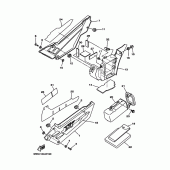 Схема вузла: Бічна кришка Yamaha XT225 XT225