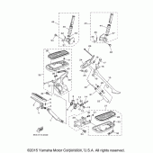 Схема узла: Подножки и Подставка Yamaha XVS1100 V-Star Classic