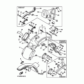 Схема узла: Крыло Yamaha XV535 Virago