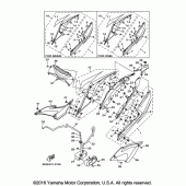 Схема вузла: Бічна кришка Yamaha YZF-R3