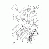 Схема вузла: Паливний бак Yamaha TTR125 TT-R125