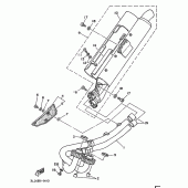 Схема узла: Выхлопная система Yamaha XTZ750 Super Tenere