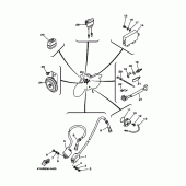 Схема узла: Электрооборудование 2 Yamaha XV535 Virago