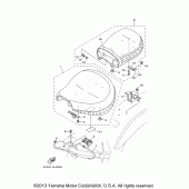 Схема узла: Сиденье Yamaha XV1700 Road Star Midnight