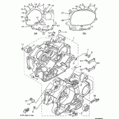 Схема вузла: Картер двигуна Yamaha XVS650 Drag Star