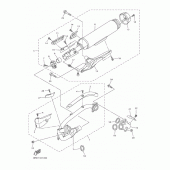 Схема вузла: Вихлопна система Yamaha XVS950 XV950 R-Spec
