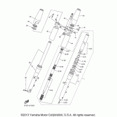Схема узла: Вилка передней оси Yamaha XVS1100 V-Star Classic