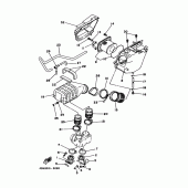 Схема вузла: Впускна система Yamaha SRV250 Renaissa