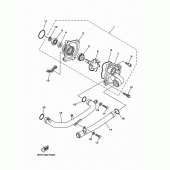Схема вузла: Водяний насос Yamaha XP500 T-MAX 530