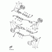 Схема узла: Поворотники Yamaha SZR660