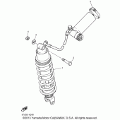Схема вузла: Задня підвіска Yamaha YZF600R Thundercat