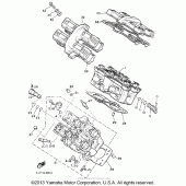 Схема вузла: Головка циліндра Yamaha XVZ1300 Venture Royale