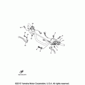 Схема вузла: Пульт управління рульовий та Важіль Yamaha TTR125 TT-R125