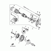 Схема узла: Привод стартера Yamaha XV1900 Midnight Star