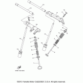 Схема узла: Клапан Yamaha XV1600 Road Star Silverado