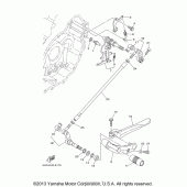 Схема узла: Вал переключения Yamaha XV1700 Road Star Midnight