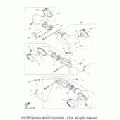 Схема вузла: Поворотники Yamaha VMX17 V-MAX