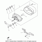 Схема вузла: Задній ліхтар (Стоп сигнал) Yamaha YZF600R Thundercat