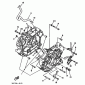 Схема узла: Картер двигателя Yamaha XV250 Virago