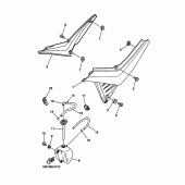 Схема узла: Боковая крышка Yamaha XT660