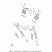 Схема вузла: Клапан Yamaha XVS950 Bolt R-Spec