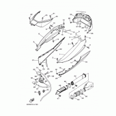 Схема вузла: Бічна кришка Yamaha YP250 Majesty