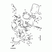 Схема узла: Руль и Тросики Yamaha YP250 X-MAX