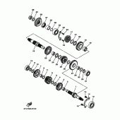 Схема узла: Трансмиссия Yamaha MT01 MT-01
