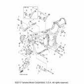Схема вузла: Рама Yamaha XVS1100 V-Star Classic