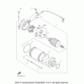 Схема вузла: Стартер електричний Yamaha YZF-R1 R1S Limited Edition