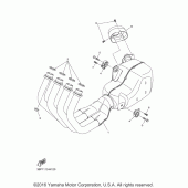 Схема вузла: Вихлопна система Yamaha FZ6 FZ6R