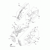 Схема вузла: Бічна кришка Yamaha YZ250 YZ250FX