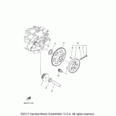 Схема узла: Привод стартера Yamaha TW200