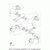 Схема узла: Поворотники Yamaha FZ6 FZ6R