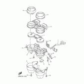 Схема узла: Панель приборов Yamaha XJR1300