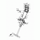 Схема узла: Рулевой механизм Yamaha XV1900 Star Venture