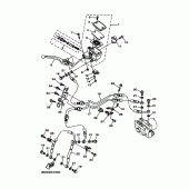 Схема узла: Передний тормозной цилиндр Yamaha TDM900