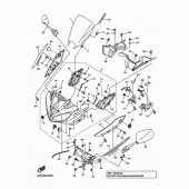 Схема вузла: Облицювальні елементи Yamaha FZ8 FZ8 FAZER
