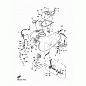 Схема узла: Топливный бак Yamaha XVS250 Drag Star
