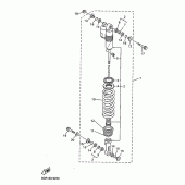Схема вузла: Задня підвіска Yamaha YZ400