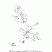 Схема вузла: Пульт управління рульовий та Важель Yamaha XVS1100 V-Star Custom (with Flames)
