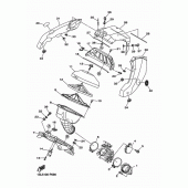Схема вузла: Впускна система Yamaha YZ450F YZ450F