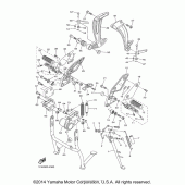 Схема узла: Подножки и Подставка Yamaha FZ1 FZ1