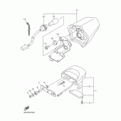 Схема узла: Задний фонарь (Стоп-сигнал) Yamaha XJ6 XJ6-N (Naked, ABS)