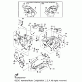 Схема вузла: Облицювальні елементи (2) Yamaha YZF600R Thundercat