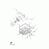 Схема узла: Масляный фильтр Yamaha XJR400