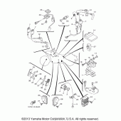 Схема вузла: Електроустаткування (1) Yamaha XV1900 Stratoliner S