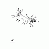 Схема вузла: Пульт управління рульовий та Важіль Yamaha TTR125 TT-R125