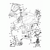 Схема вузла: Паливний бак Yamaha XVS400 Drag Star Classic